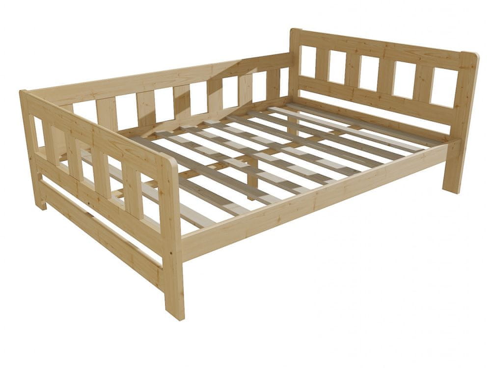 eoshop Detská posteľ VMK010FB KIDS (Rozmer: 120 x 200 cm, Farba dreva: bezfarebný lak)
